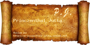 Princzenthal Jutta névjegykártya